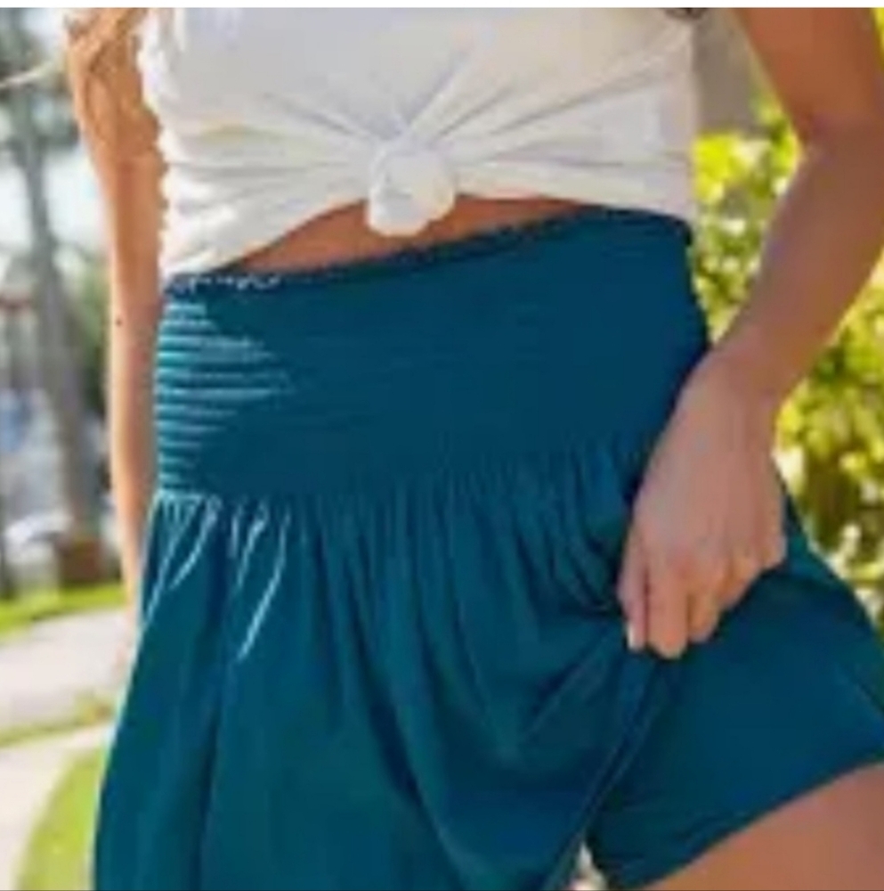 Teal High-Waisted Skirt